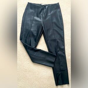 Easel black faux leather pants